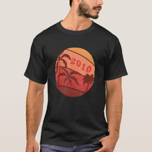 12. Jubiläum Classic Retro Palm Sunset Birthda T-Shirt