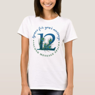 12. Jubiläums-Pfauenfedern T-Shirt