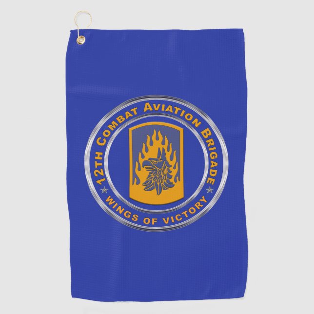 12. Kampfhubschrauberbrigade CAB Golfhandtuch (Vorderseite)