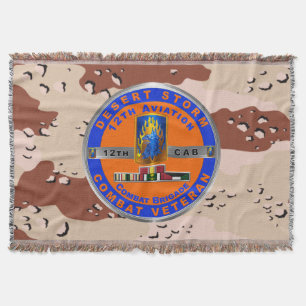12. Kampfhubschrauberbrigade Desert Storm Veteran Decke