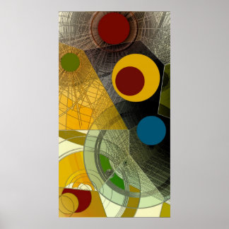 12. Karte - Abstraktes Poster