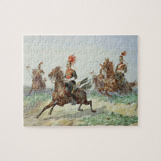 12. Königliche Lancers (w/c über Bleistift Puzzle (Horizontal)