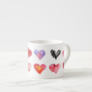 12 Künstlerisch-4 Lieben Herz-Espresso Tasse