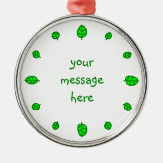 12 leaves silbernes ornament
