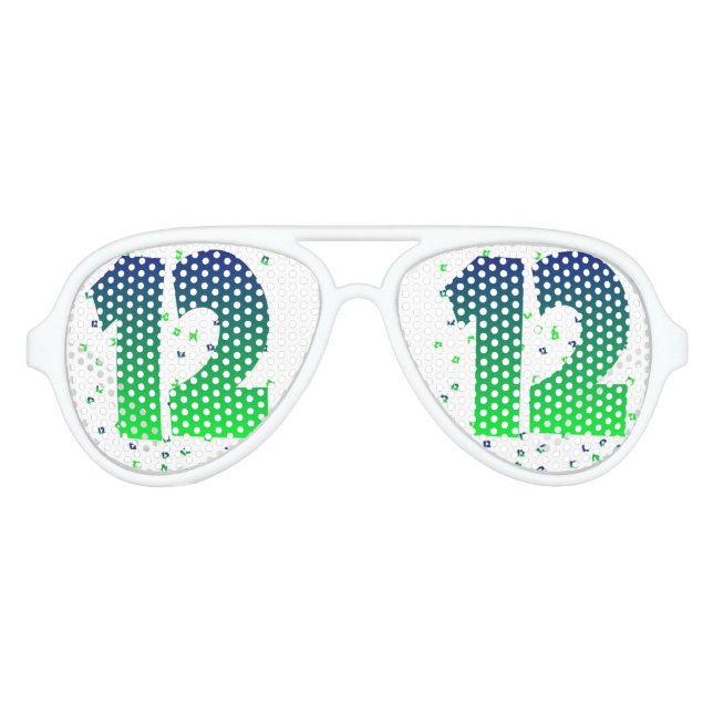 12. Mann Seahawks Sonnenbrille (Vorderseite)