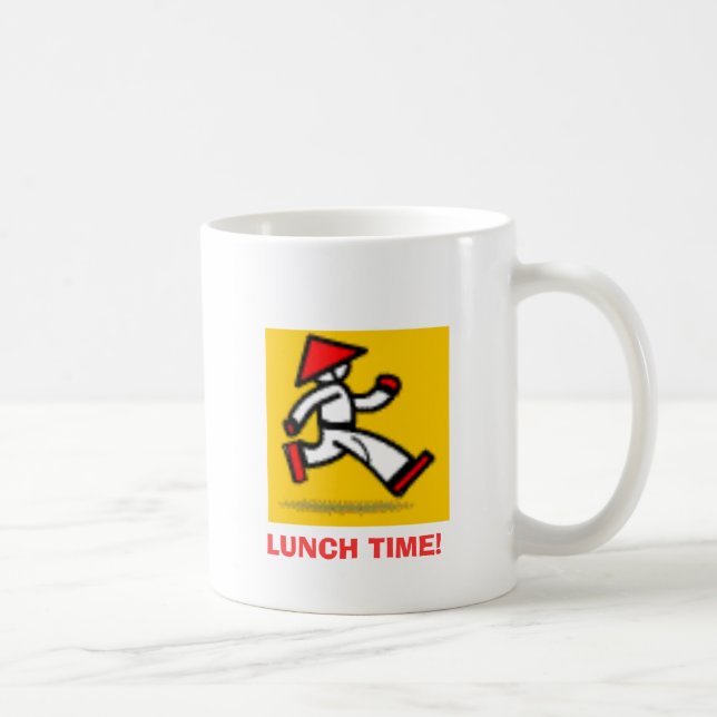 $12, MITTAGESSEN-ZEIT! , BREAKFASTLUNCHDINNERSNACK TASSE (Rechts)