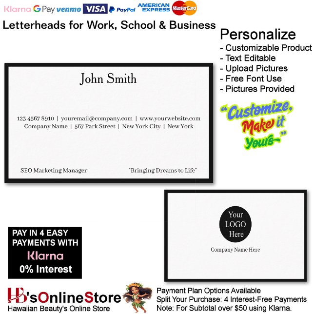 12 Moderne Schwarze Logos zur Förderung des Firmen Visitenkarte (12 Modern Black Logo Promote Company Brand Name Business Card.)