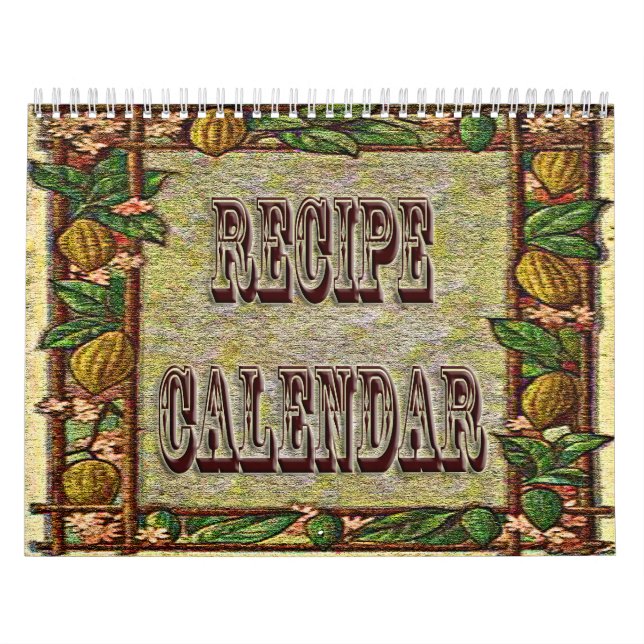 12 Monat Rezept Kalender 20XX (Titelbild)