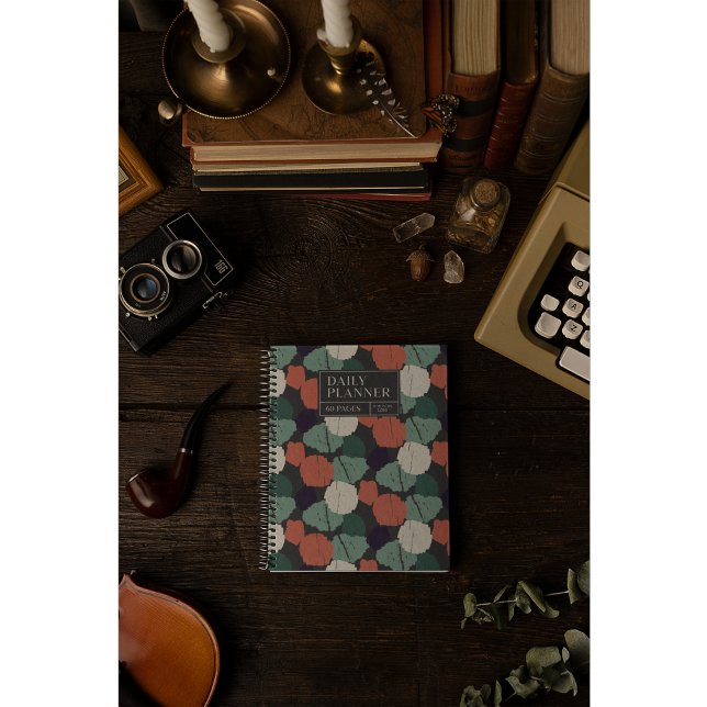 12 Monate Abstrakter Pinselstrich täglich Planer (Von Creator hochgeladen)