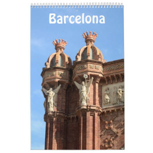 12 Monate Barcelona, Spanien Foto Kalender