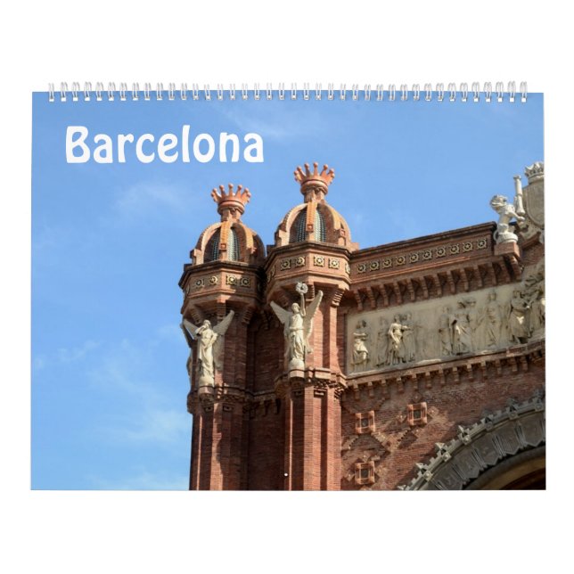 12 Monate Barcelona, Spanien Foto Kalender (Titelbild)