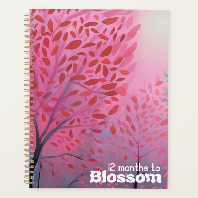 12 Monate bis Blossom Planer (Vorderseite)