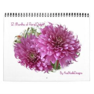 12 Monate Blumenkohl-Blume Kalender