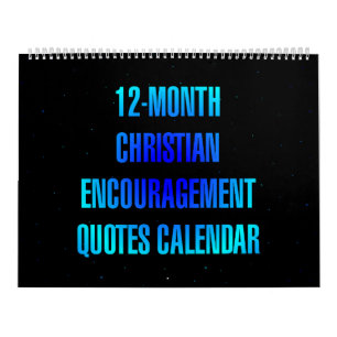 12-Monate christliche Ermutigungszitate Kalender