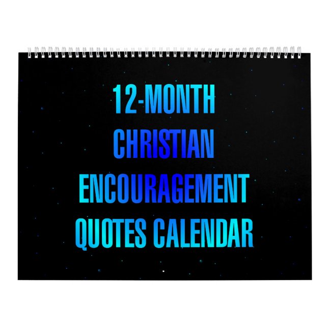 12-Monate christliche Ermutigungszitate Kalender (Titelbild)
