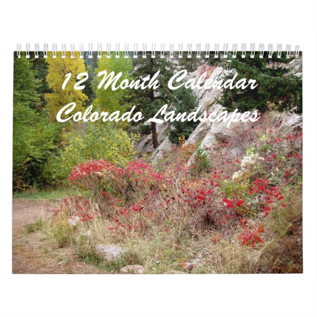 12 Monate Colorado Landschaftsarchitektur Kalender (Titelbild)