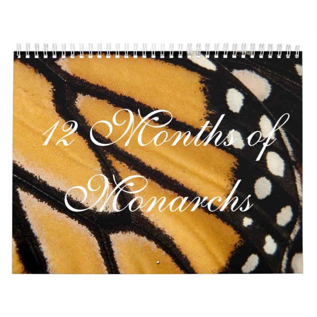 12 Monate des Monarch-Kalenders Kalender (Titelbild)