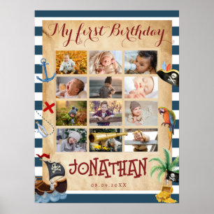 12 Monate Foto im ersten Jahr Poster