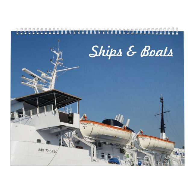 12 Monate Foto-Kalender für Schiffe und Boote Kalender (Titelbild)