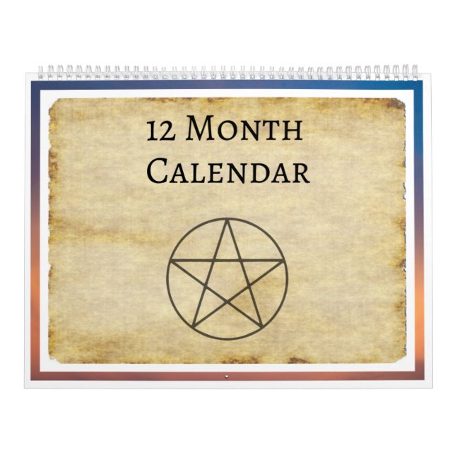 12 Monate Hexenkraft Magick Wicca Magic Planner Kalender (Titelbild)