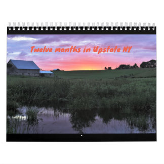 12 Monate in Upstate NY Calendar Kalender