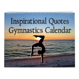 12 MONATE INSPIRATIONELLE QUOTEN GYMNASTICS KALEND KALENDER
