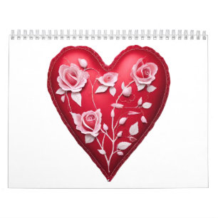 12-Monate "Kalender der Herzen" für 2027 Kalender