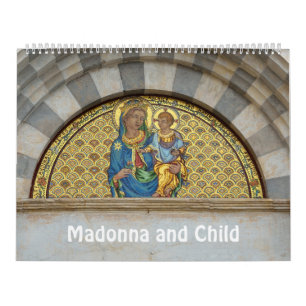 12 Monate Madonna und Kind Kalender