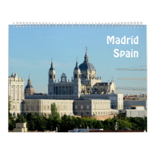 12 Monate Madrid, Spanien Foto Kalender