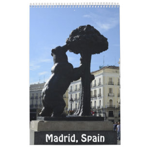 12 Monate Madrid, Spanien Foto Kalender