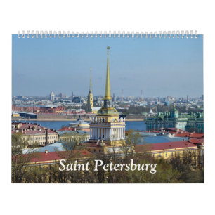 12 Monate Mauerkalender von Sankt Petersburg Kalender