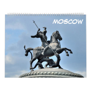 12 Monate Moskau, Russland Kalender