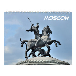 12 Monate Moskau, Russland Kalender
