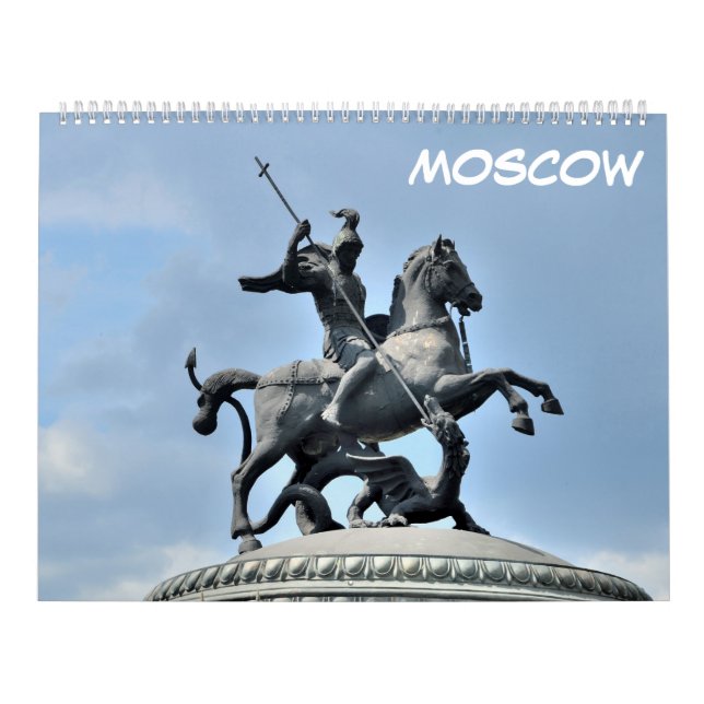 12 Monate Moskau, Russland Kalender (Titelbild)