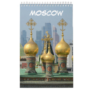 12 Monate Moskau, Russland Kalender