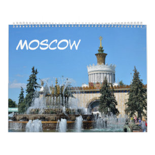 12 Monate Moskau VDNKh Kalender