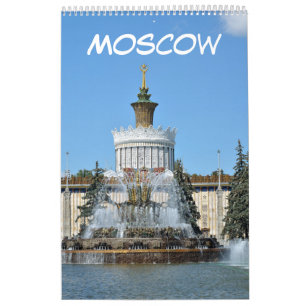 12 Monate Moskau VDNKh Kalender