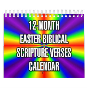 12-Monate Ostern Bibelverse Kalender