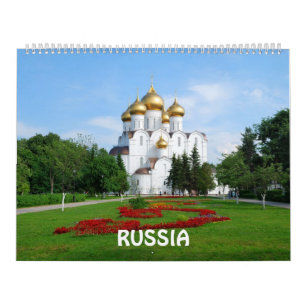 12 Monate Russland Foto Kalender