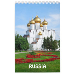 12 Monate Russland Foto Kalender