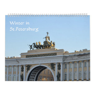 12 Monate Sankt Petersburg Kalender
