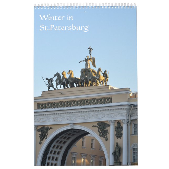 12 Monate Sankt Petersburg Kalender (Titelbild)