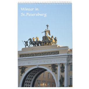 12 Monate Sankt Petersburg Kalender