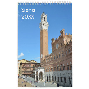 12 Monate Siena (Italien) Kalender