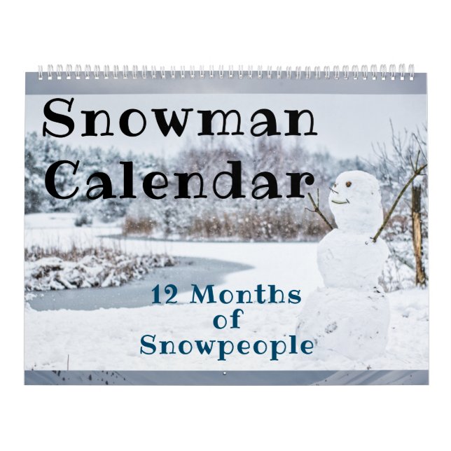12 Monate Snowmen Snowpeople Snowman Collection Kalender (Titelbild)