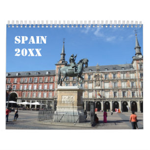 12 Monate Spanischer Mauerkalender Kalender