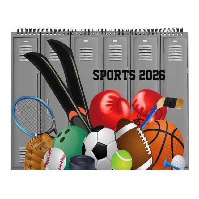12 Monate Sportkalender 2026 Kalender (Titelbild)