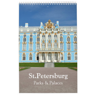 12 Monate Stadtviertel St. Petersburg Kalender