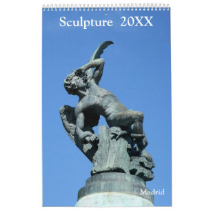 12 Monate Statuen & Skulpturen Kalender