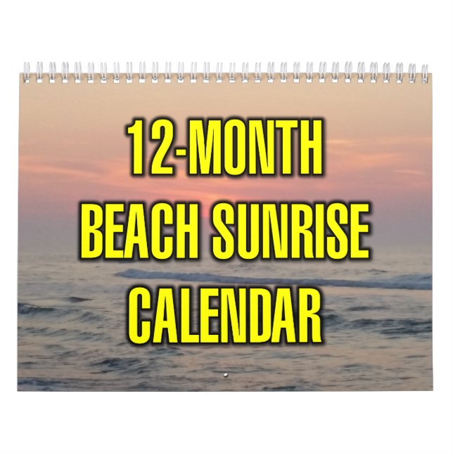 12-Monate Strand Sonnenaufgang Kalender (Titelbild)